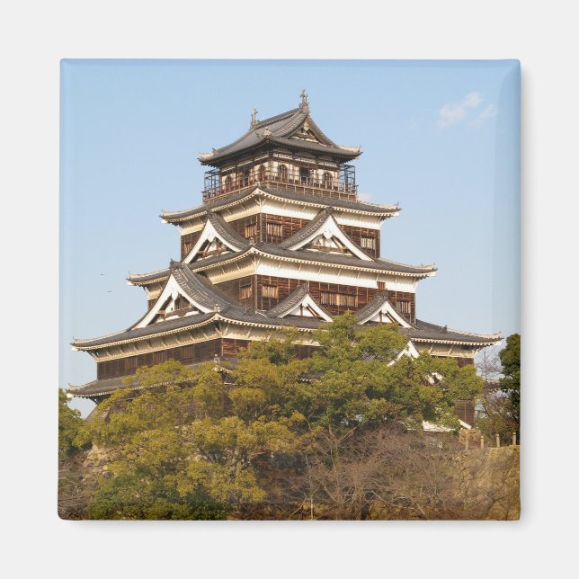 Imán Castillo de Hiroshima 広 島 城, Hiroshima, Japón (Frente)