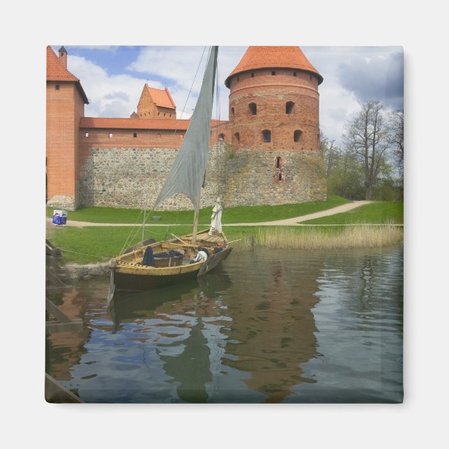 Imán Castillo de la Isla junto al lago Galve, Trakai, L (Frente)