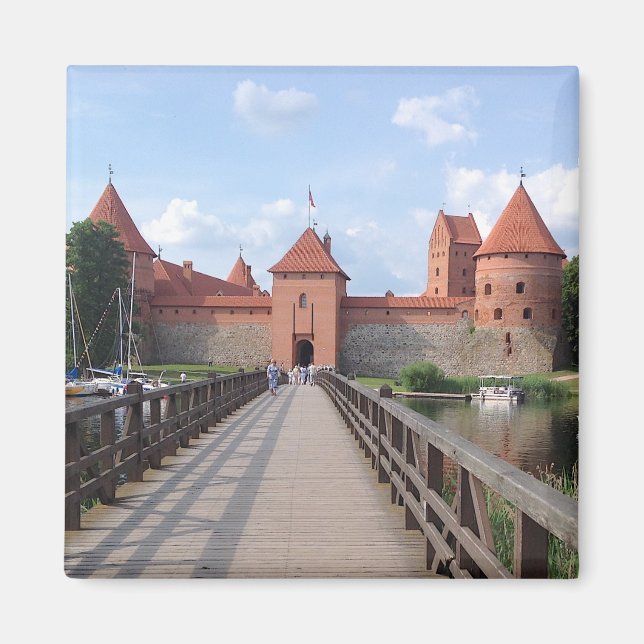 Imán Castillo de la isla Trakai - LITHUANIA — (Frente)