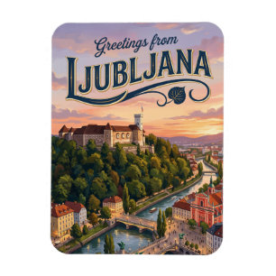 Imán Castillo de Ljubljana Eslovenia
