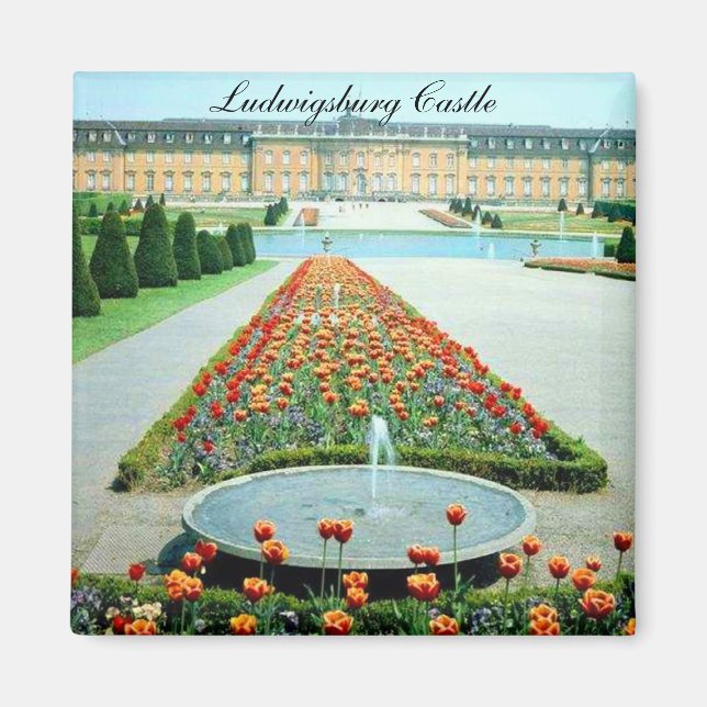 Imán Castillo de Ludwigsburg Alemania (Frente)