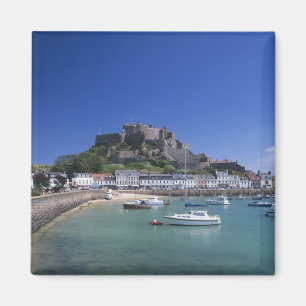 Imán Castillo de Mont Orgueil y puerto, Gorey, Jersey