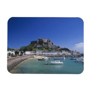 Imán Castillo de Mont Orgueil y puerto, Gorey, Jersey