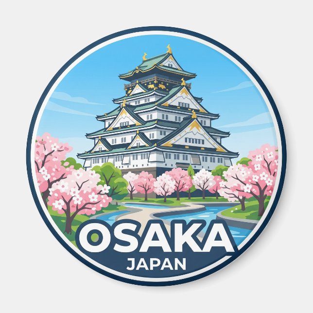 Imán Castillo de Osaka Japón (Frente)