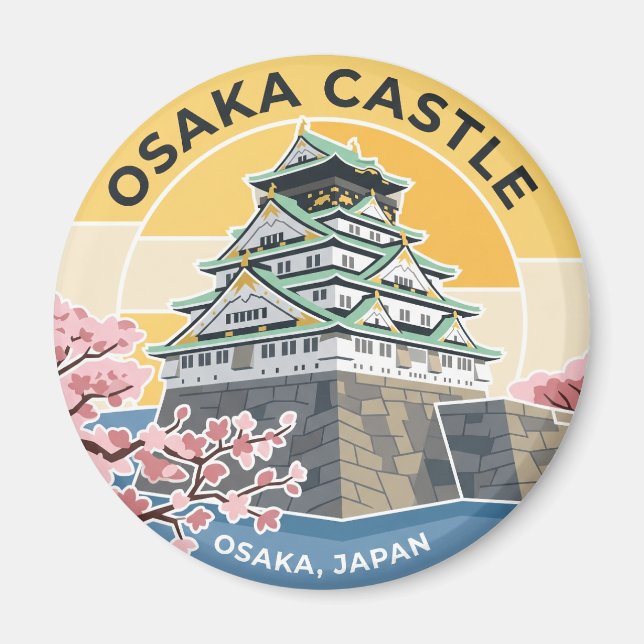 Imán Castillo de Osaka, Japón Japón (Frente)