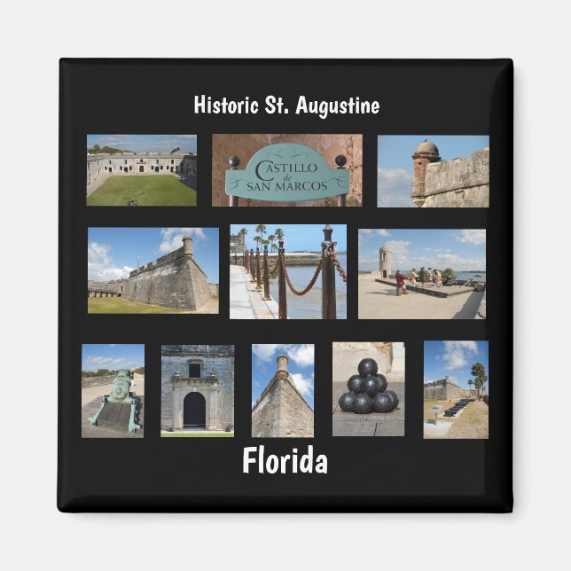 Imán Castillo de San Marcos San Agustín, Fl. (Frente)