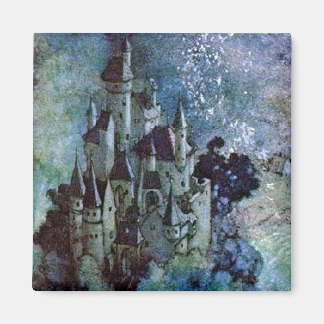 Imán Castillo de tierras de hadas por Edmund Dulac Magn (Frente)