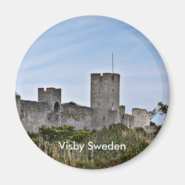Imán Castillo de Visby, Visby Suecia (Frente)