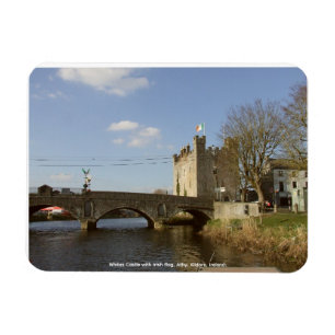 Imán Castillo de Whites Athy, bandera tricolor irlandes