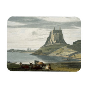 Imán Castillo en la isla santa, Northumberland, 'de un