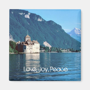 Imán Castillo francés Chinon, al lado del lago Lemán 