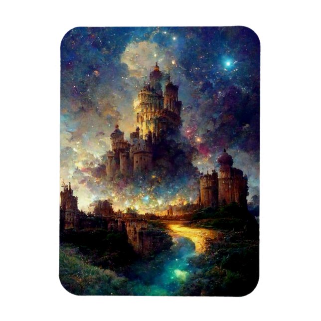Imán Castillo mágico de fantasía (Vertical)