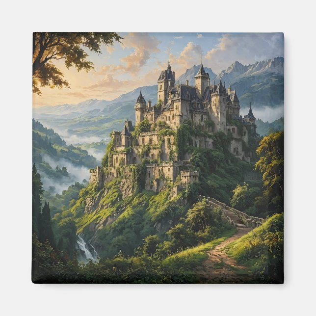 Imán Castillo majestuoso antiguo (Frente)