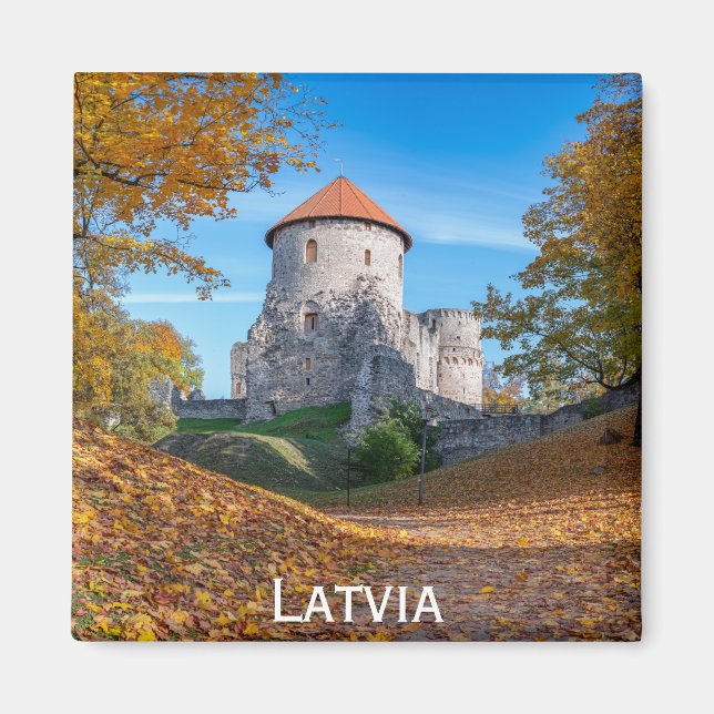 Imán Castillo medieval rodeado de bosques (Frente)