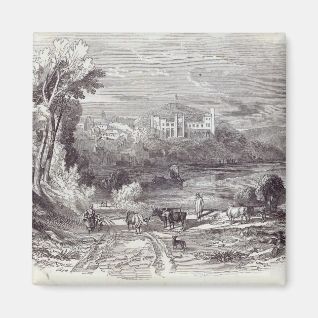 Imán Castillo y pueblo de Arundel (Frente)