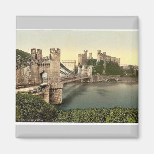 Imán Castillo y puente colgante, Conway (es decir