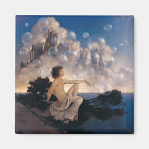 Imán Castillos Aéreos de Maxfield Parrish 1904 Fantasía