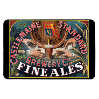 Imán Castlemaine Australian Beer Label