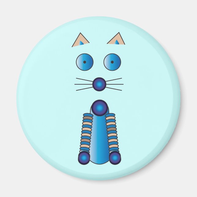 Imán CAT azul (Frente)