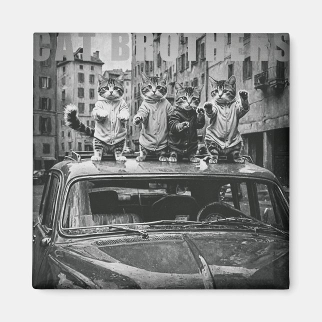 Imán cat brothers (Frente)