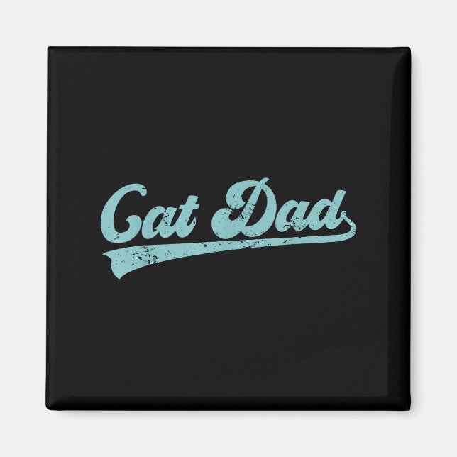 Imán Cat Dad Funny Dad Father's Day Funny Papa  (Frente)