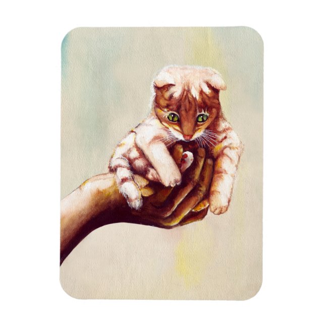 IMÁN CAT EN LA MANO (Vertical)