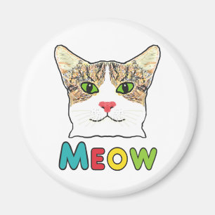 Imán Cat Face Meow