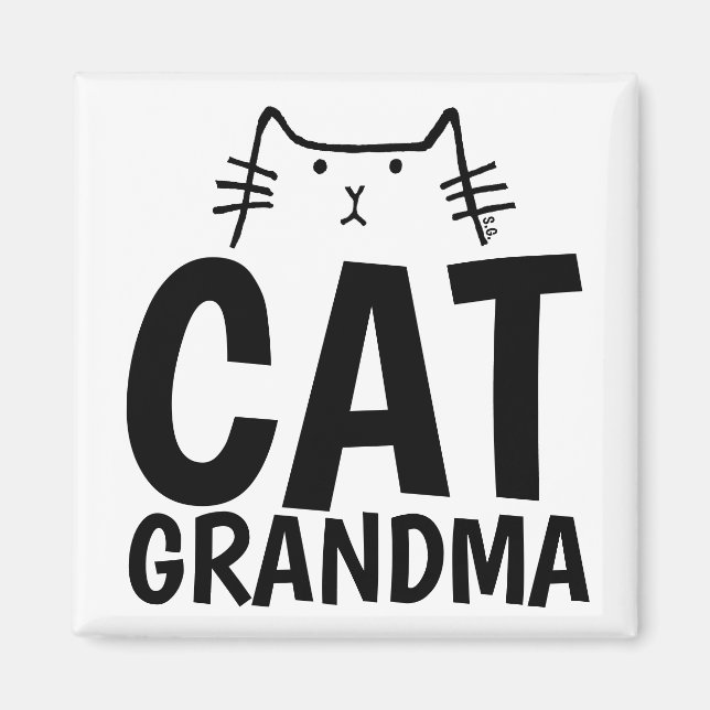 IMÁN CAT GRANDMA MAGNETS (Frente)