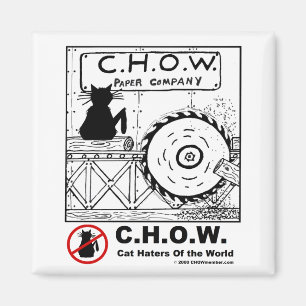 Imán Cat Haters Sawmill Magnet