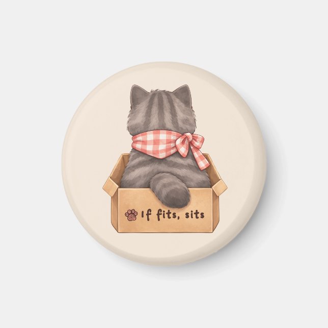 Imán Cat in The Box (Frente)