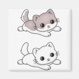 Imán Cat Kawaii Feline Little Cat Tender Chibi