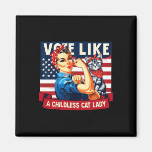 Imán Cat Ladies vota por Kamala