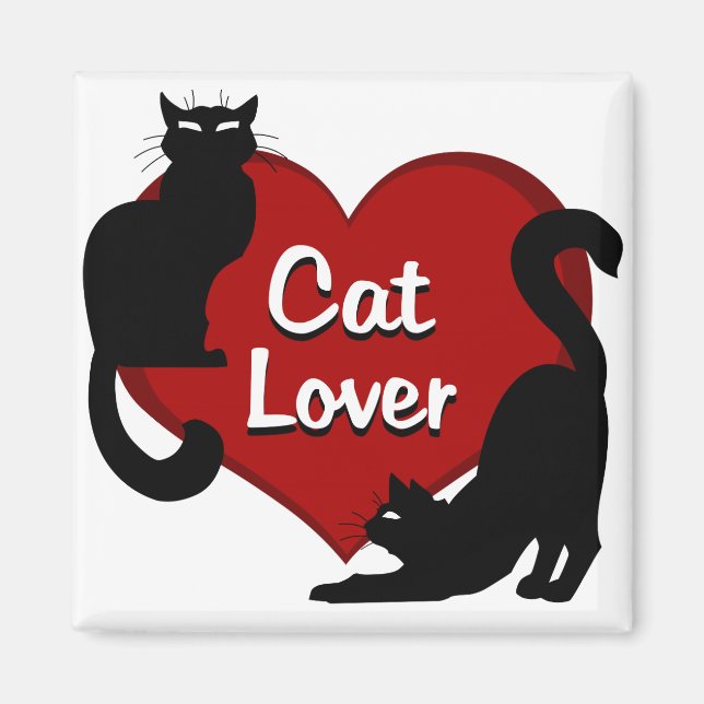 Imán Cat Lover Magnet Kitty Cat Fridge Magnet Personali (Frente)