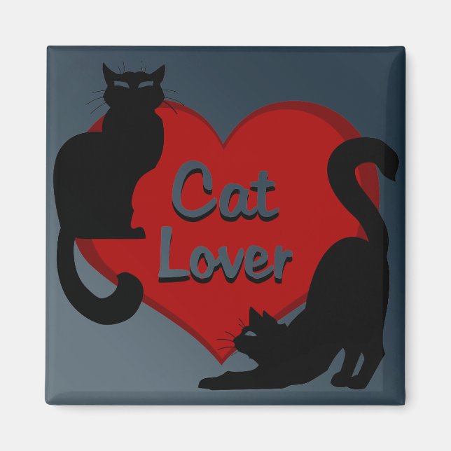 Imán Cat Lover Magnet Kitty Cat Fridge Magnet Personali (Frente)