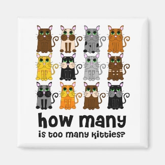 Imán Cat Lover nunca tiene suficiente