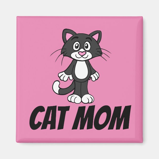 IMÁN CAT MOM FRIDGE MAGNETS (Frente)