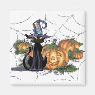 Imán CAT NEGRO, GORRA, WEB y JACK de SHARON SHARPE