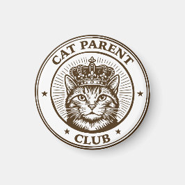 Imán Cat Parent Club – For Humans Owned by Cats