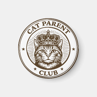 Imán Cat Parent Club – For Humans Owned by Cats