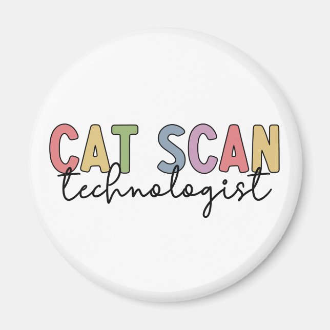 Imán CAT Scan Technologist CT Tech Radiology Gifts (Frente)