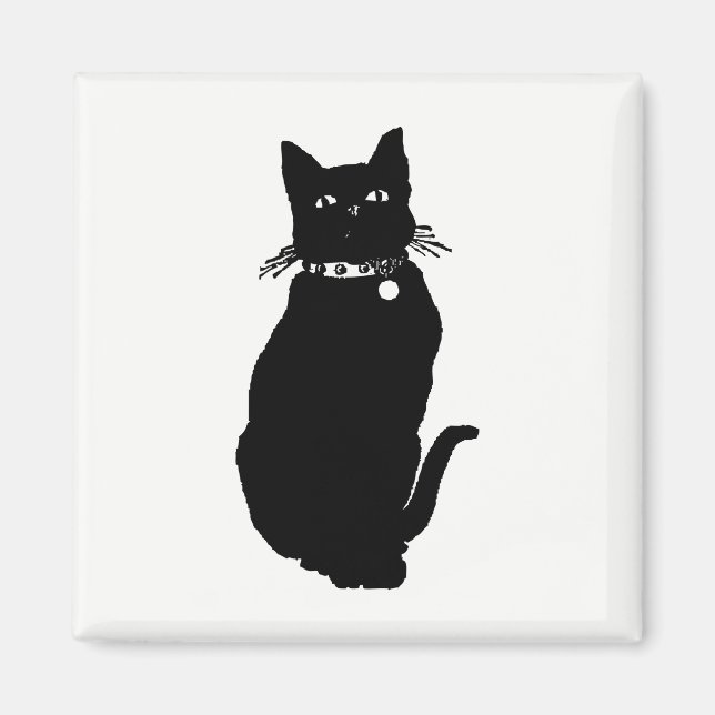 Imán Cat Silhouette (Frente)