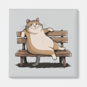 Imán Cat The Bench Sitter