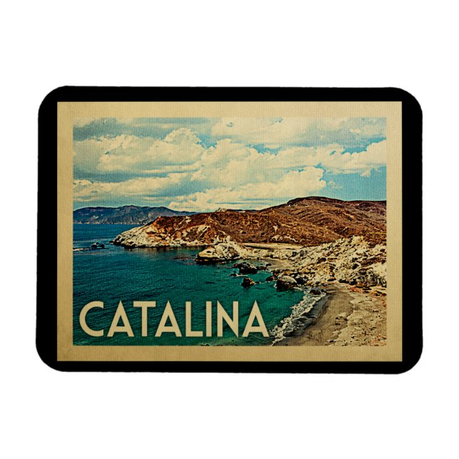 Imán Catalina California Vintage Travel (Horizontal)