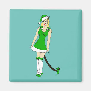 Imán Catarata de Navidades verdes