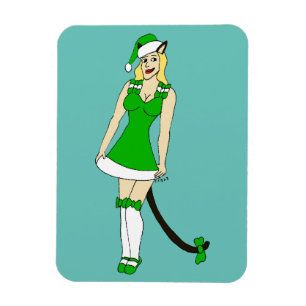 Imán Catarata de Navidades verdes