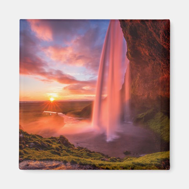 Imán Cataratas | Cascada Seljalandsfoss (Frente)