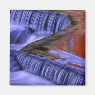 Imán Cataratas De Bonos; Reflejando Hojas De Colores Ca