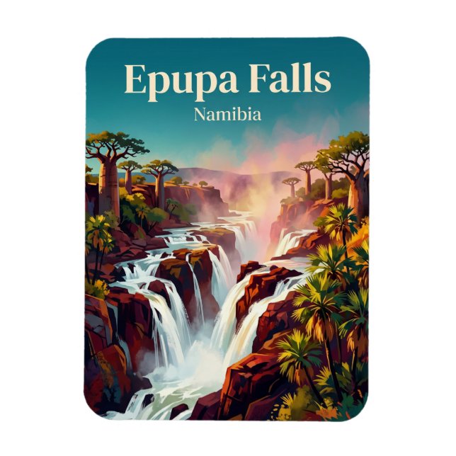 Imán Cataratas de Epupa Namibia (Vertical)