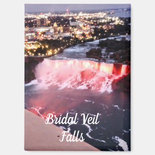Imán Cataratas del brillante velo de novias