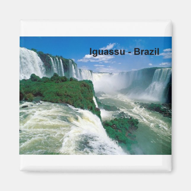 Imán Cataratas del Iguassu de Brasil (St.K.) (Frente)